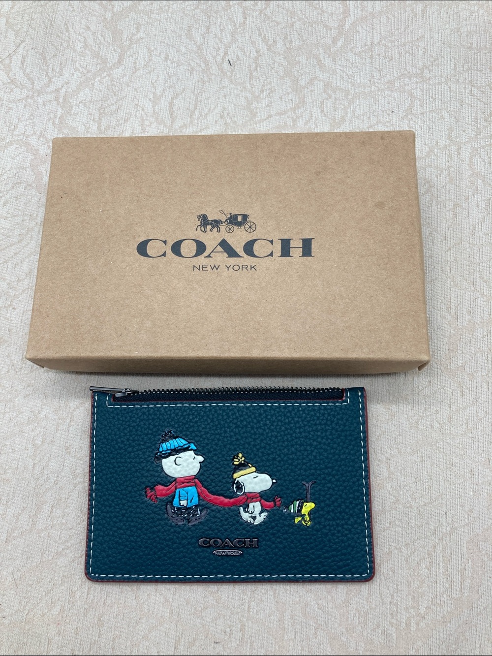 Coach X Peanuts Zip Card Case